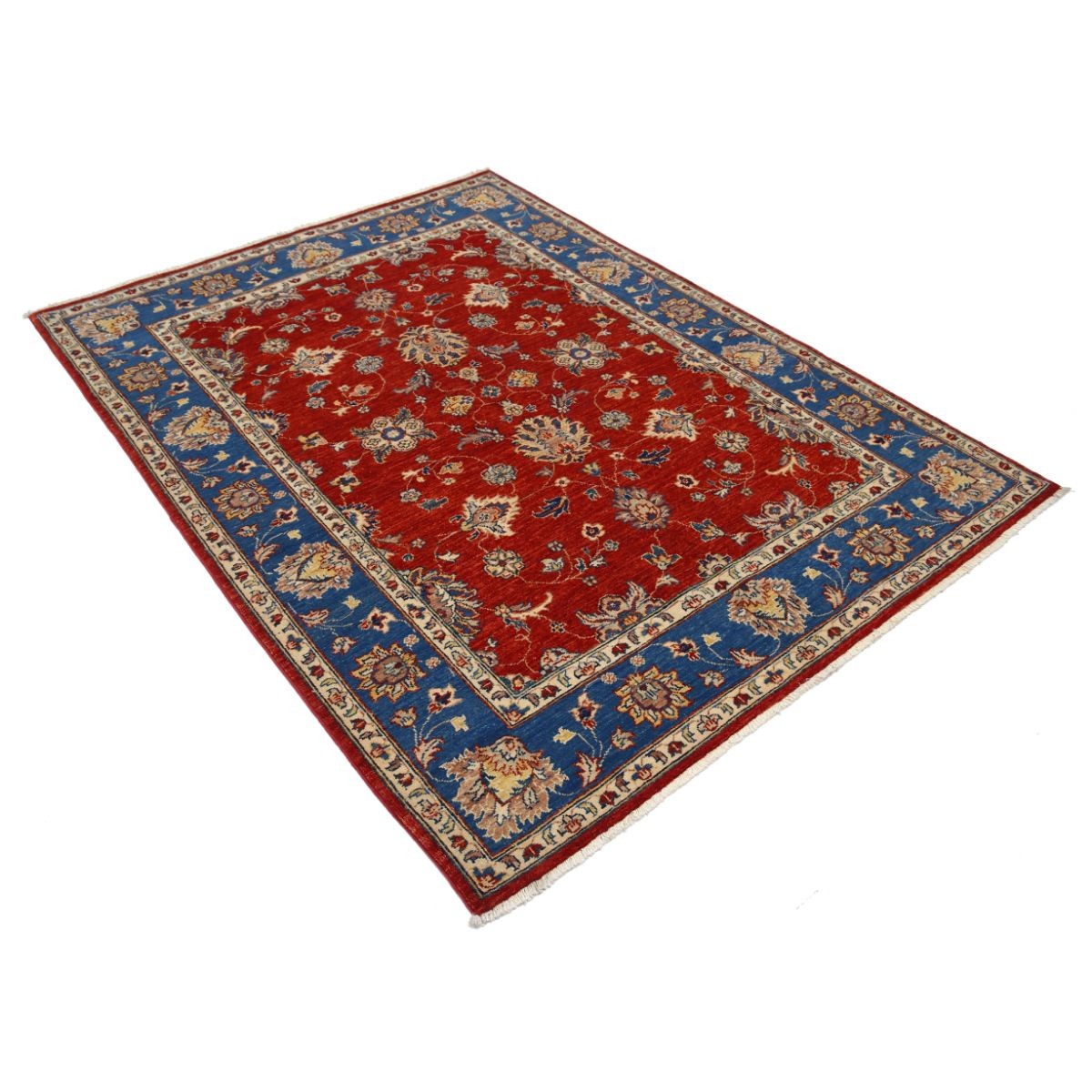 Ziegler 5x6 Handmade Double Knotted Washable Wool Rug - Colorful
