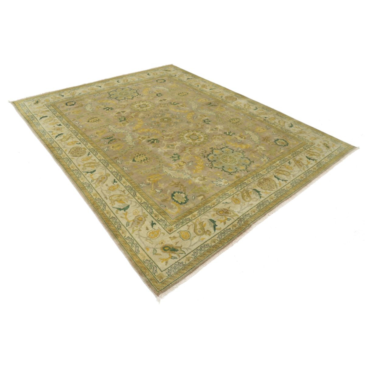 Ziegler 8x9 Handmade Double Knotted Washable Wool Rug - Colorful