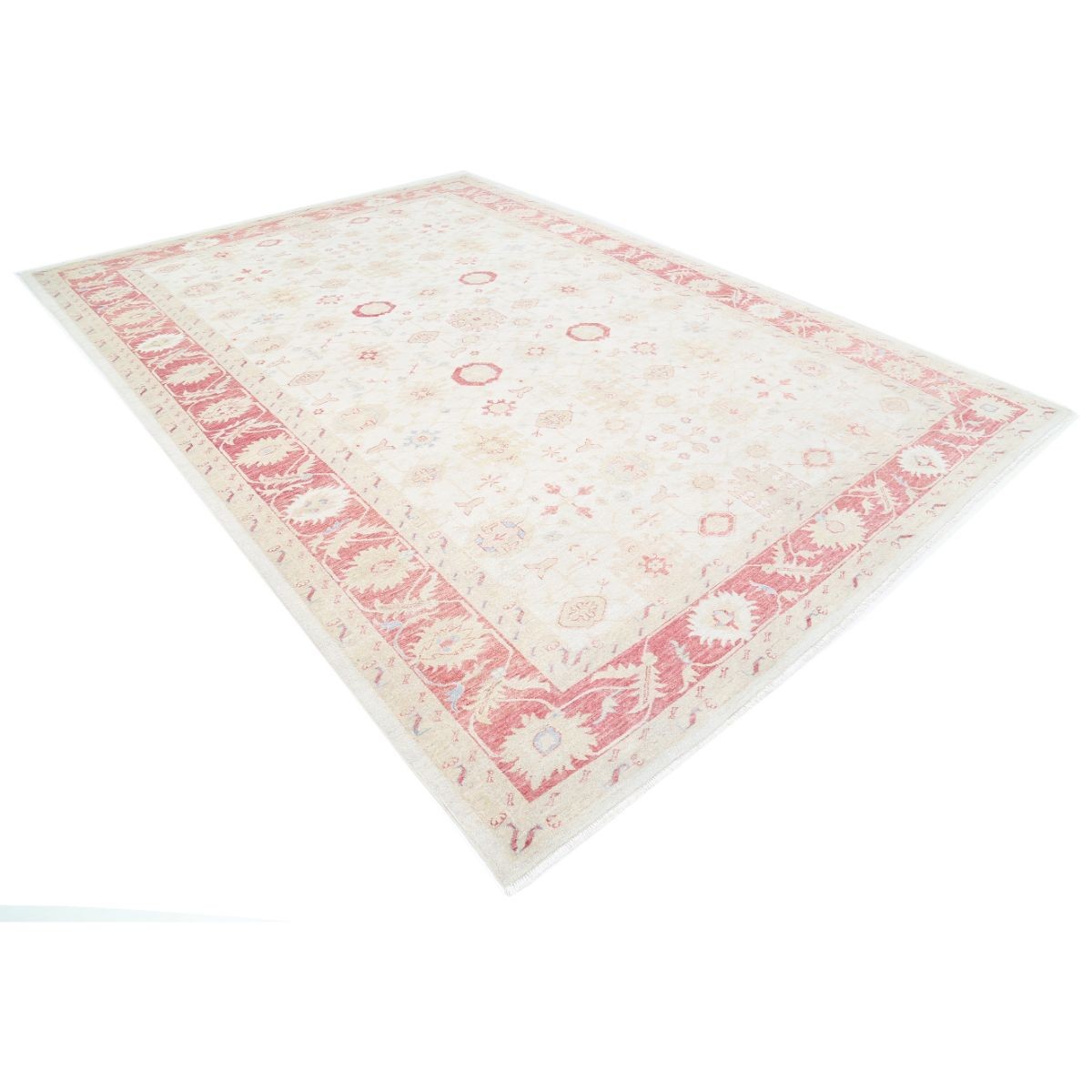 Ziegler 9x12 Handmade Double Knotted Washable Wool Rug - Soft Hues
