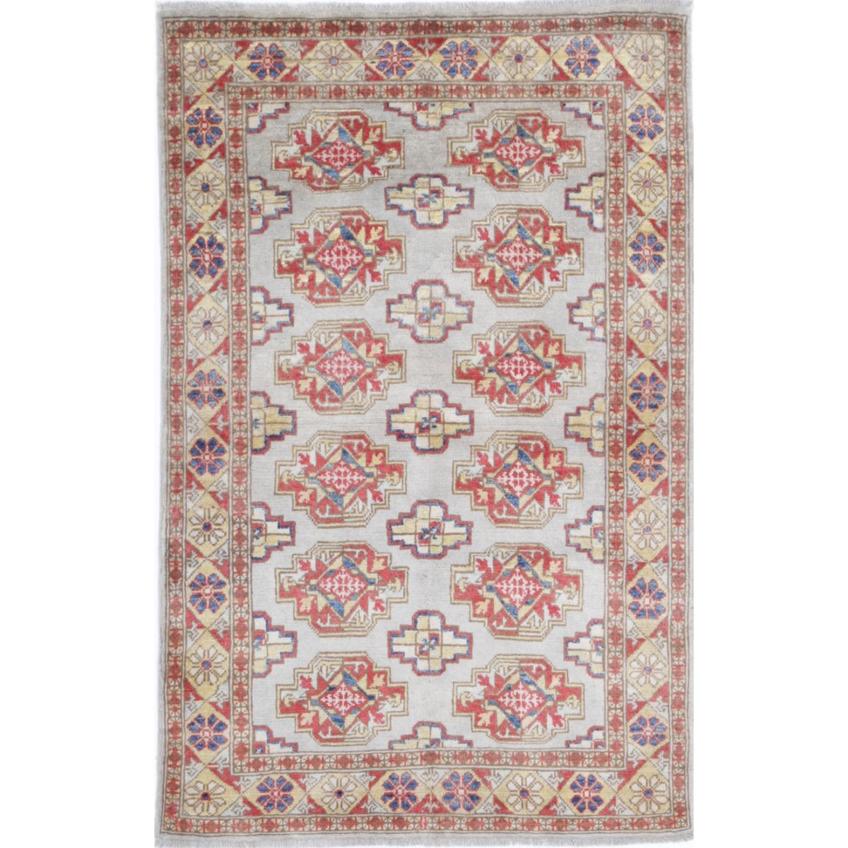 Revival 3x5 Handmade Double Knotted Washable Wool Rug - Colorful