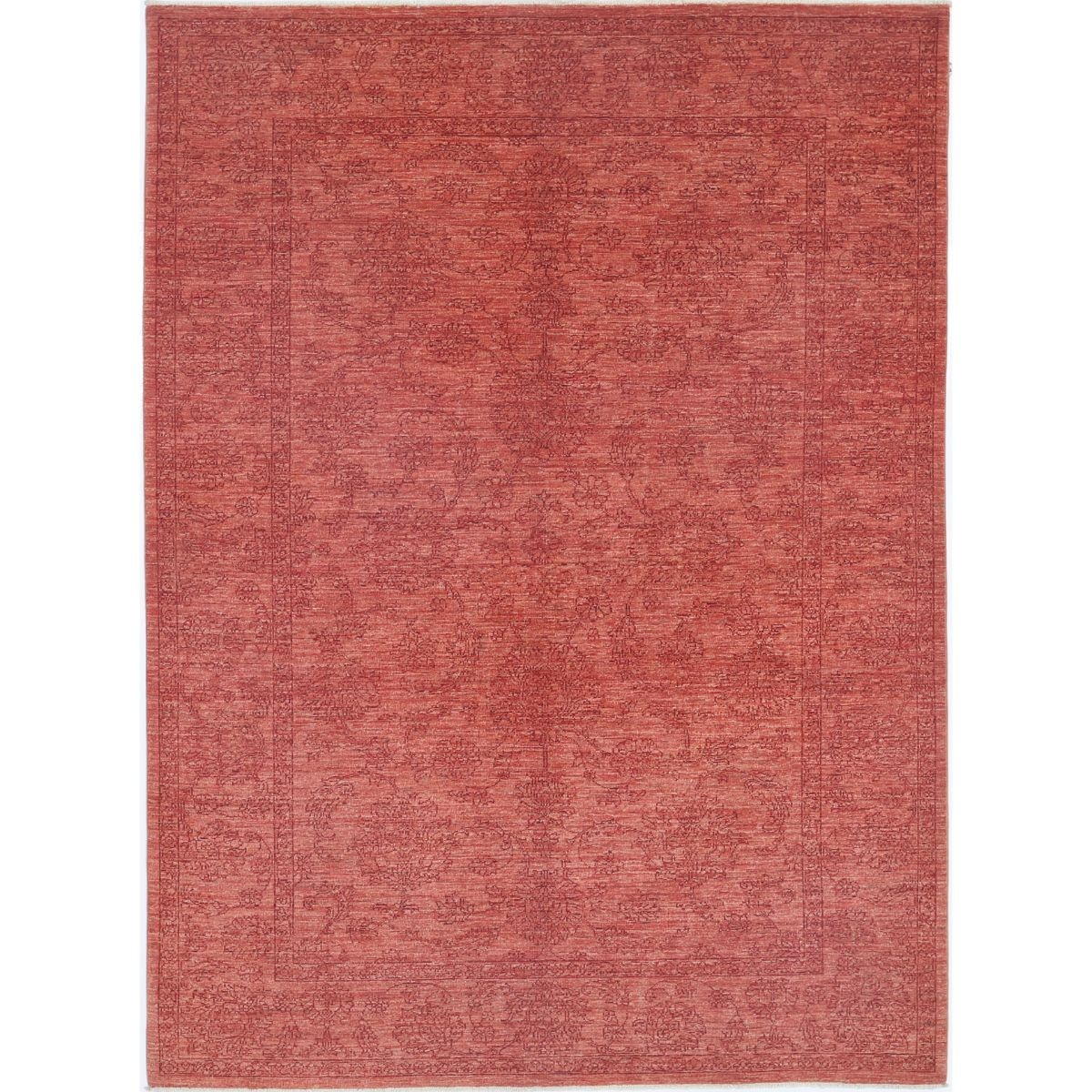 Overdye 6x8 Handmade Double Knotted Washable Wool Rug - Colorful