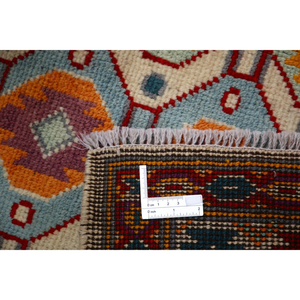 Revival 5x7 Handmade Double Knotted Washable Wool Rug - Colorful