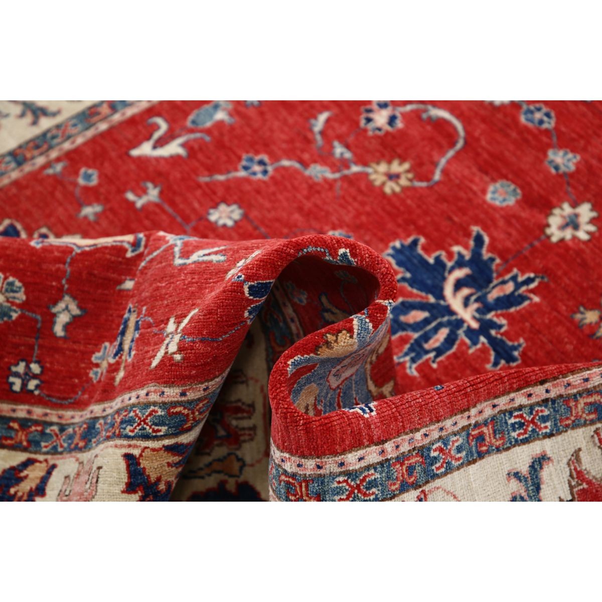 Ziegler 5x7 Handmade Double Knotted Washable Wool Rug - Colorful