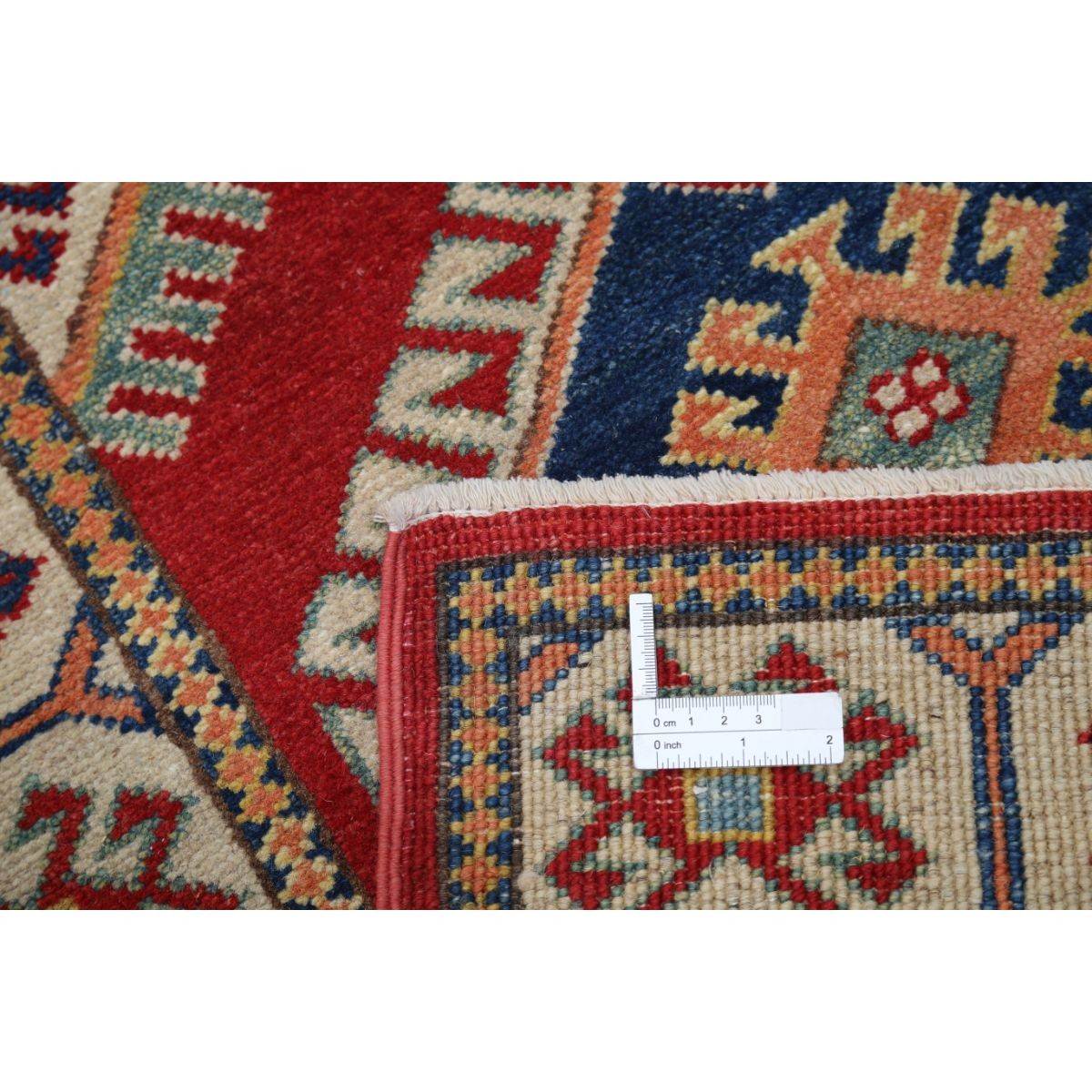 Kazak 3x13 Handmade Double Knotted Washable Wool Runner - Colorful