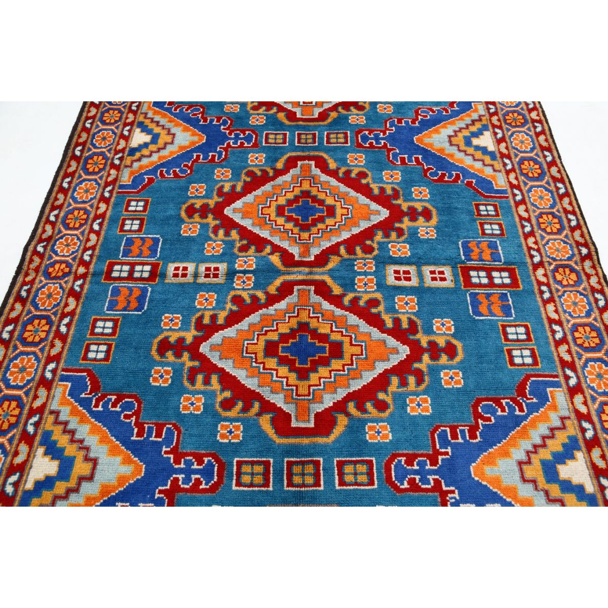 Revival 6x8 Handmade Double Knotted Washable Wool Rug - Colorful