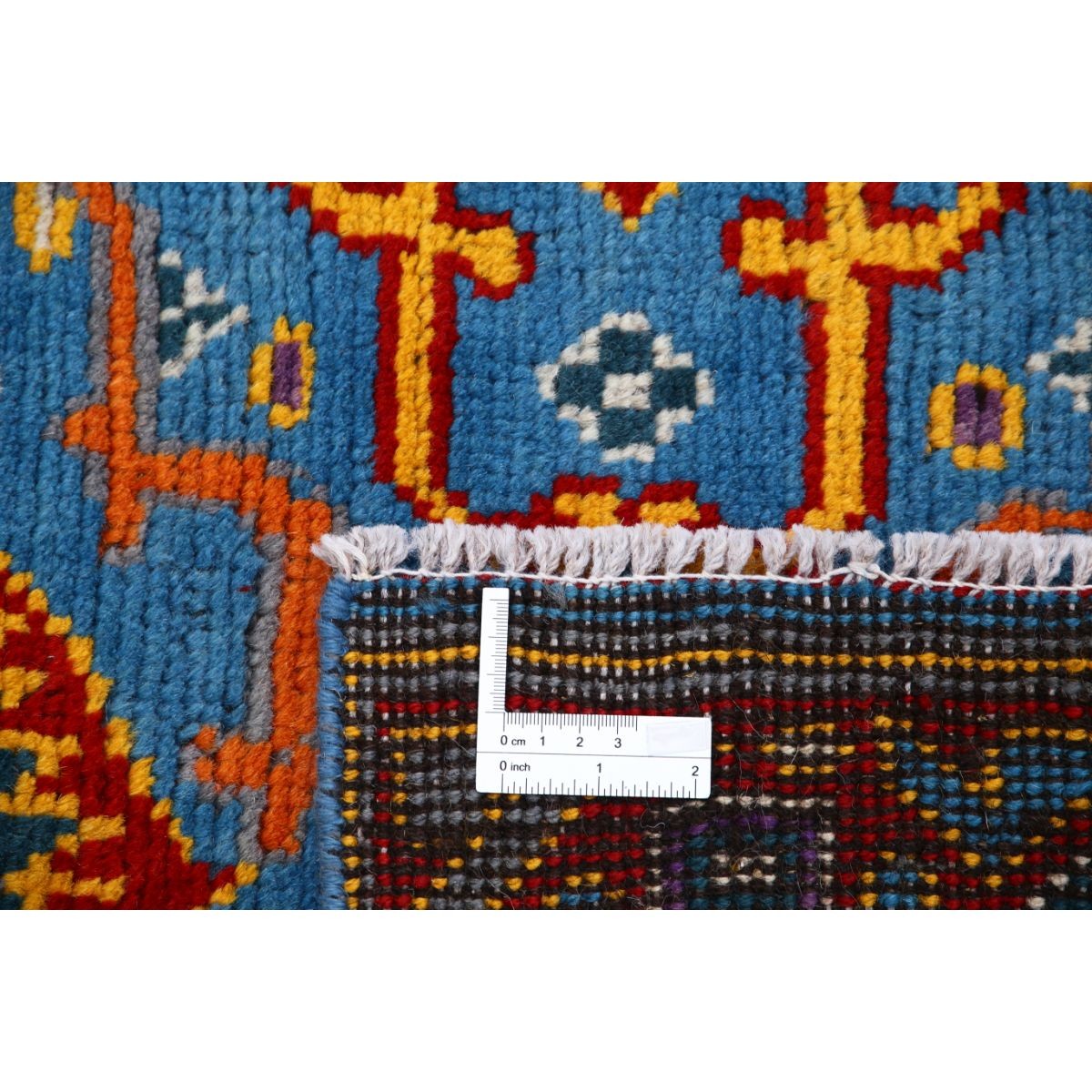 Revival 2x4 Handmade Double Knotted Washable Wool Rug - Colorful