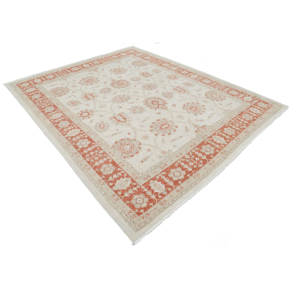 Serenity 8x10 Handmade Double Knotted Washable Wool Rug - Colorful