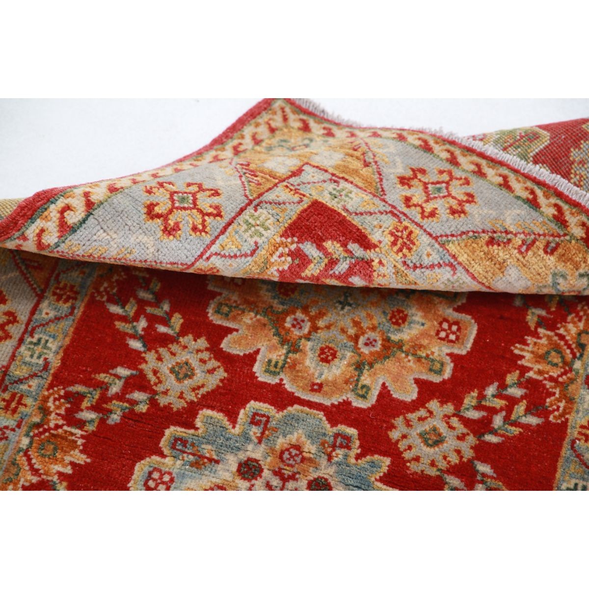 Revival 3x4 Handmade Double Knotted Washable Wool Rug - Colorful