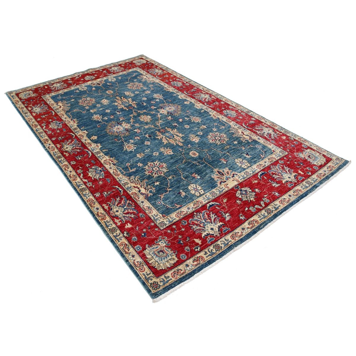 Ziegler 5x9 Handmade Double Knotted Washable Wool Rug - Colorful
