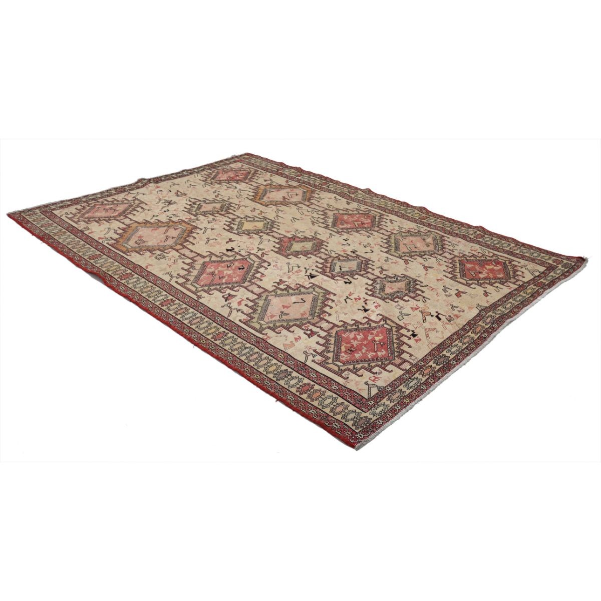 Silki 7x9 Hand Woven Washable Silk Rug - Colorful
