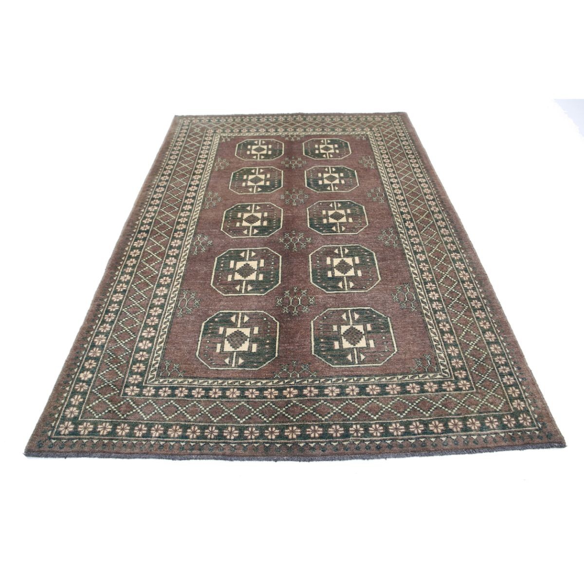Revival 6x8 Handmade Double Knotted Washable Wool Rug - Colorful