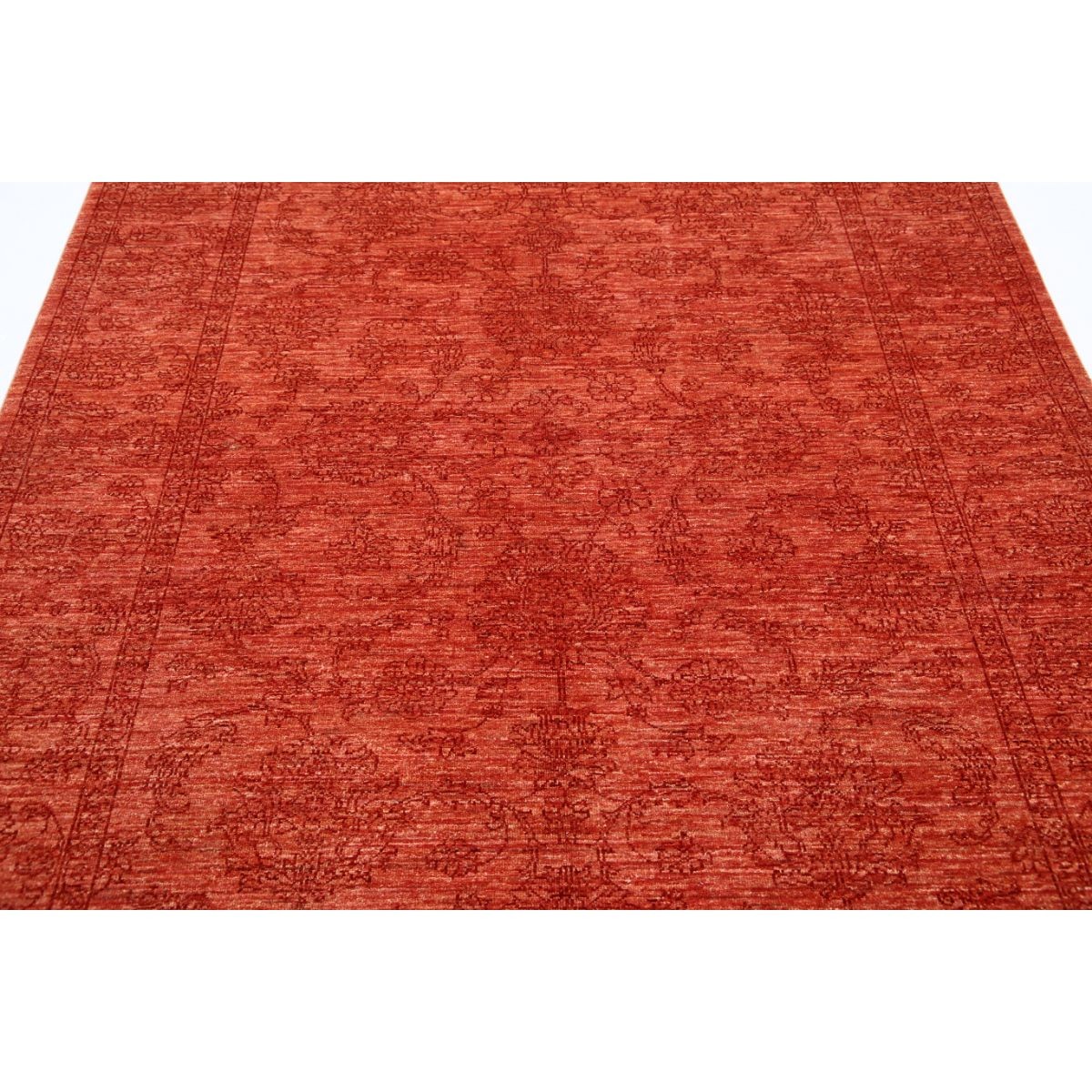 Overdye 6x8 Handmade Double Knotted Washable Wool Rug - Colorful