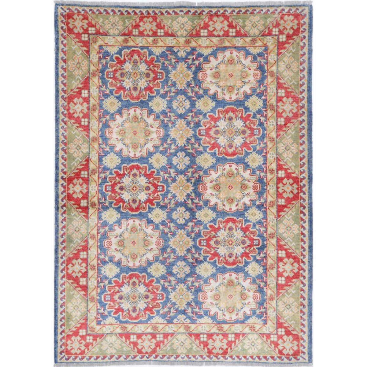Revival 3x5 Handmade Double Knotted Washable Wool Rug - Colorful