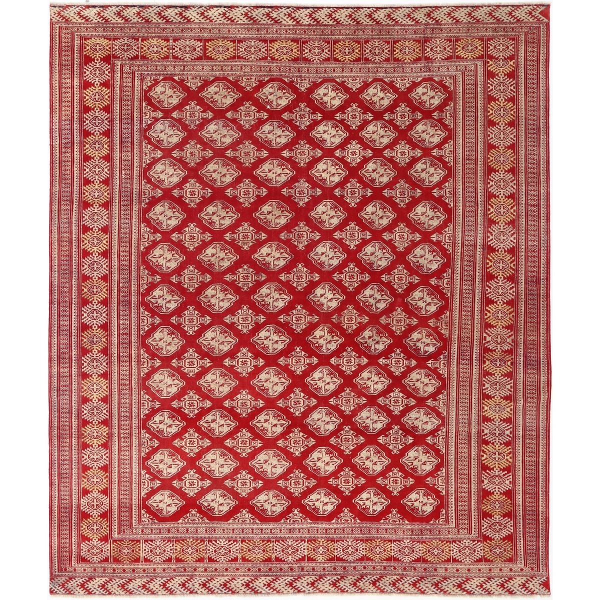 Bokhara 10x12 Handmade Double Knotted Washable Wool Rug - Colorful