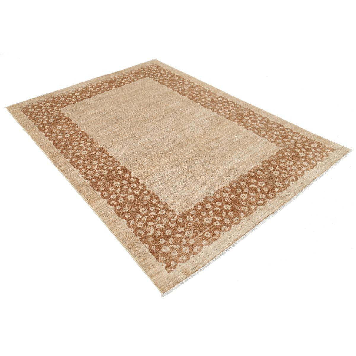 Modcar 6x8 Handmade Double Knotted Washable Wool Rug - Colorful