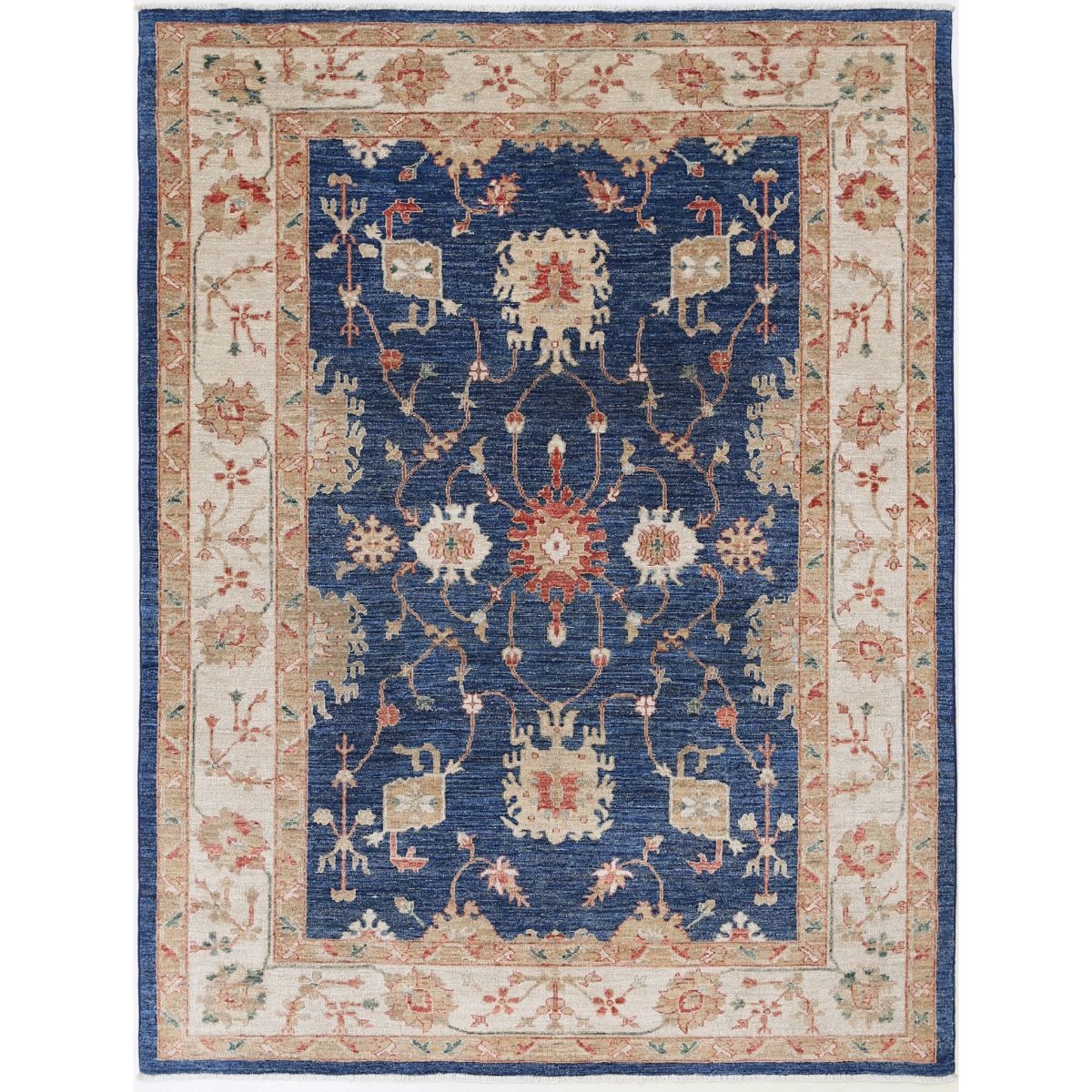 Ziegler 6x7 Handmade Double Knotted Washable Wool Rug - Colorful