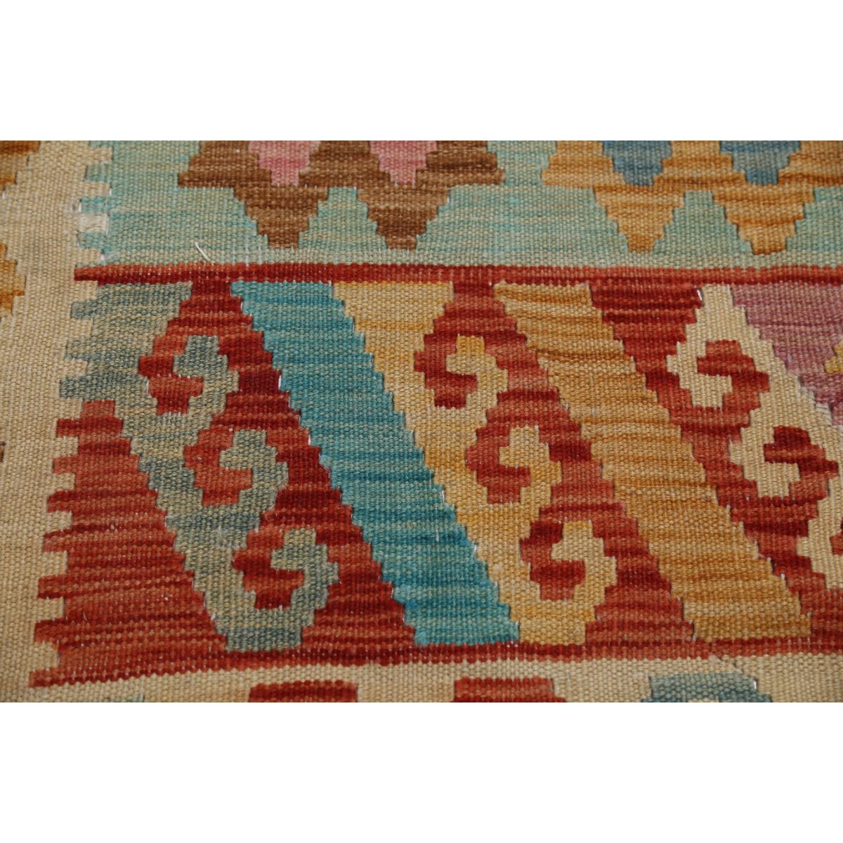 Maimana 6x8 Hand Woven Washable Wool Rug - Colorful