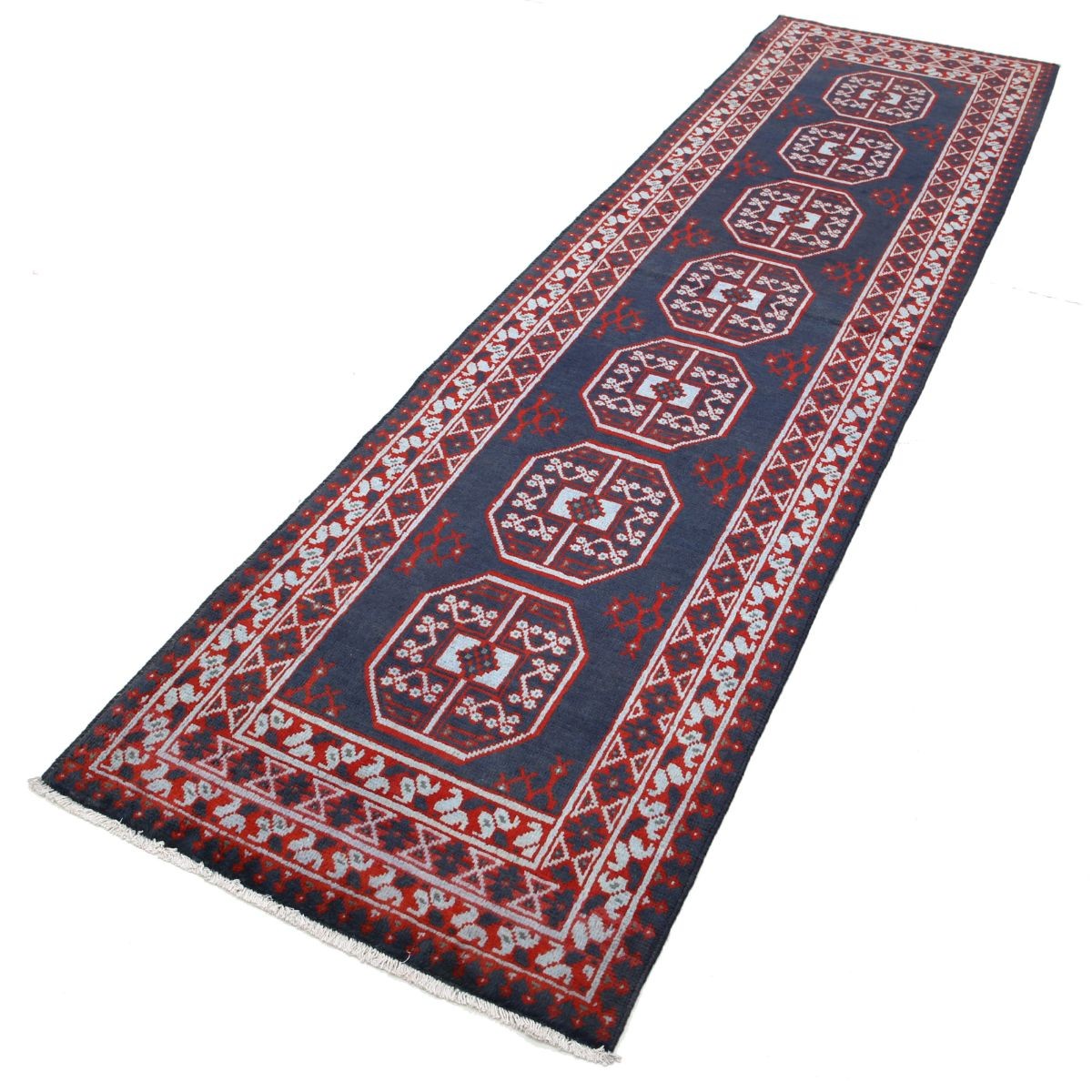 Revival 3x9 Handmade Double Knotted Washable Wool Runner - Colorful