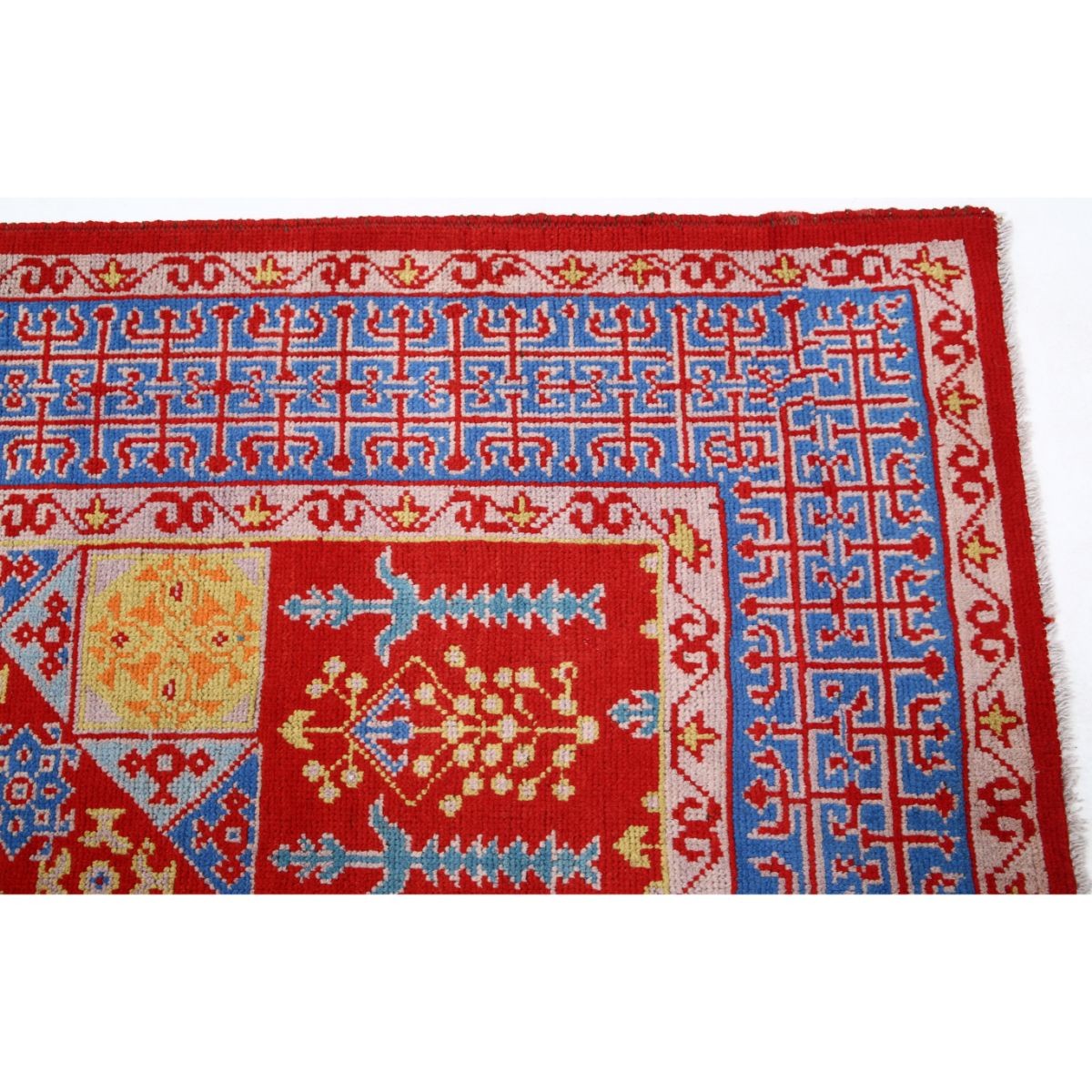 Revival 6x8 Handmade Double Knotted Washable Wool Rug - Colorful