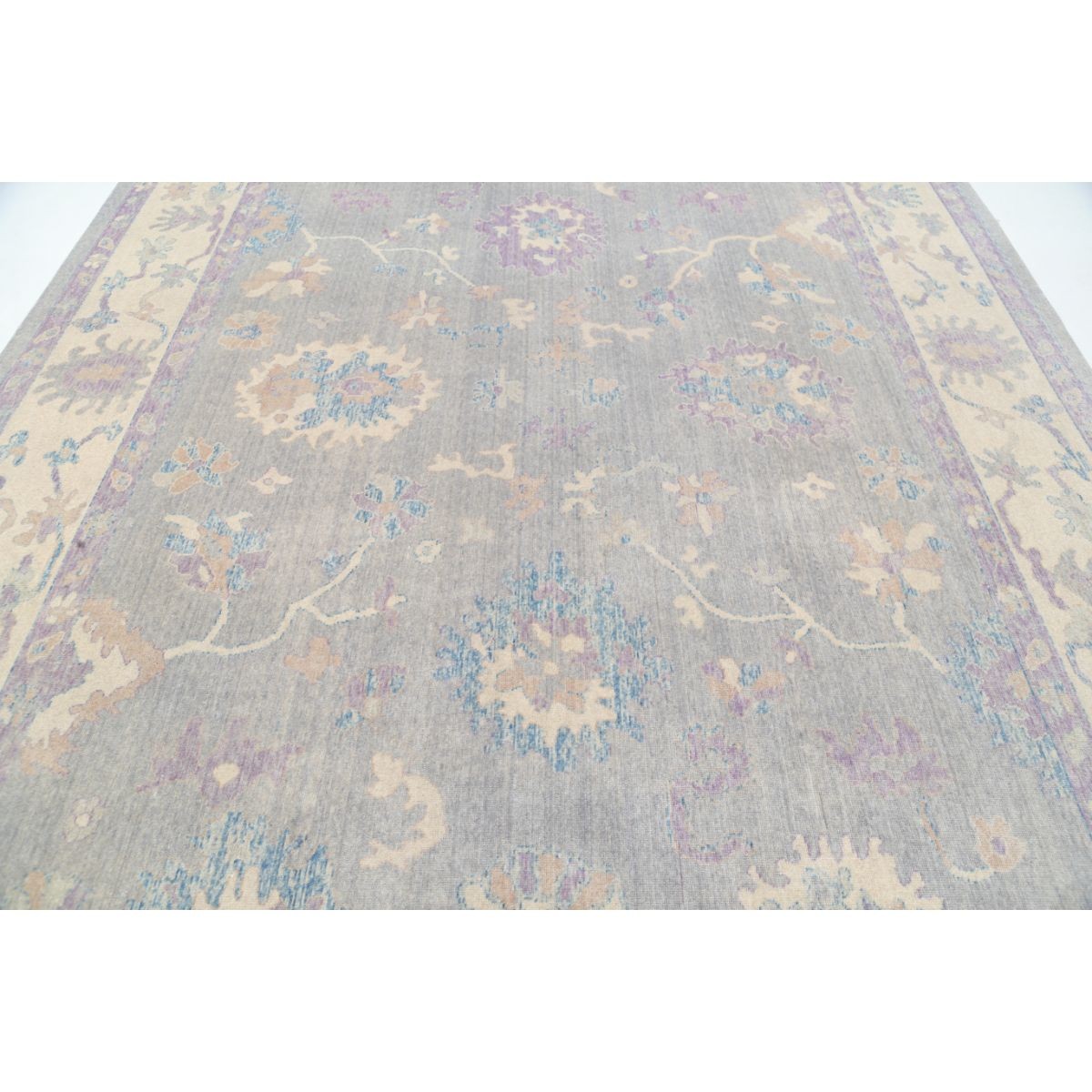 Lily 9x12 Machine-Made Washable Wool Rug - Soft Hues