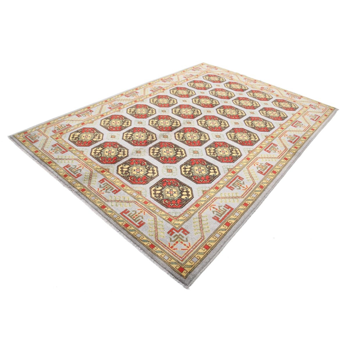 Revival 7x10 Handmade Double Knotted Washable Wool Rug - Colorful