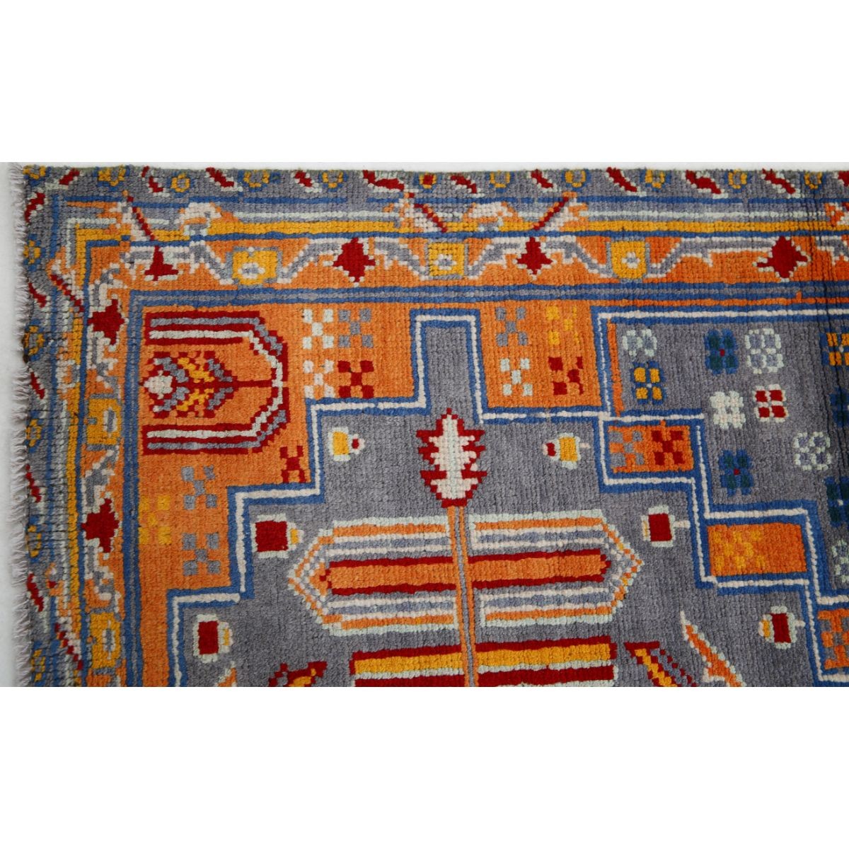 Revival 3x5 Handmade Double Knotted Washable Wool Rug - Colorful