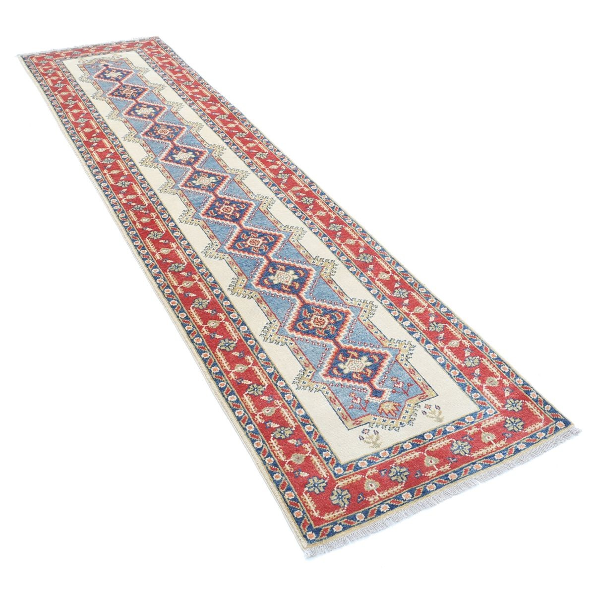 Revival 3x10 Handmade Double Knotted Washable Wool Runner - Colorful