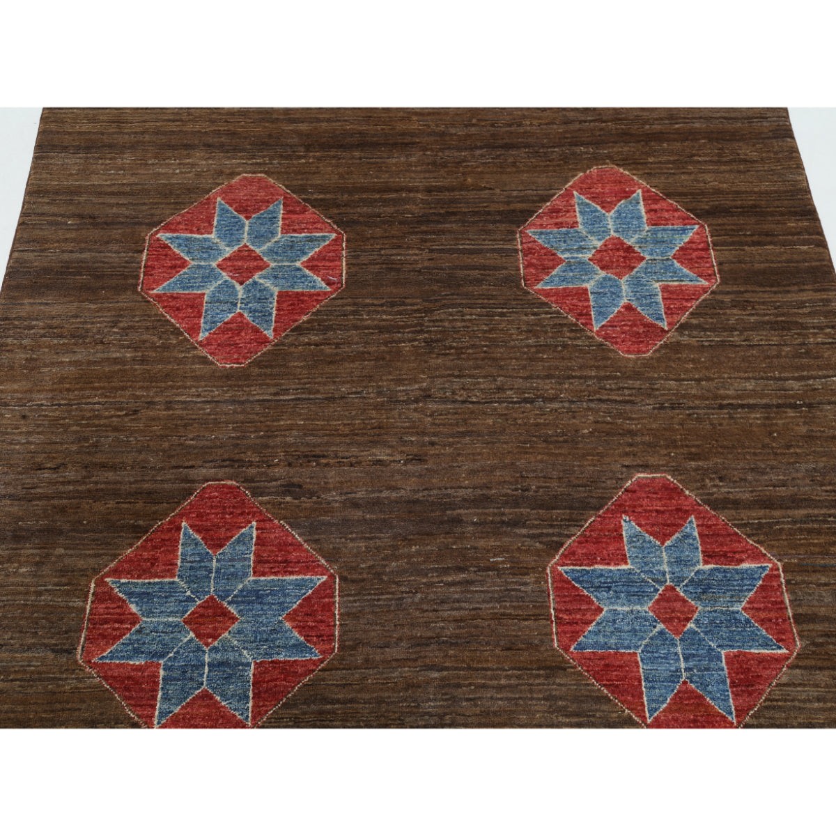 Modcar 5x7 Handmade Double Knotted Washable Wool Rug - Colorful