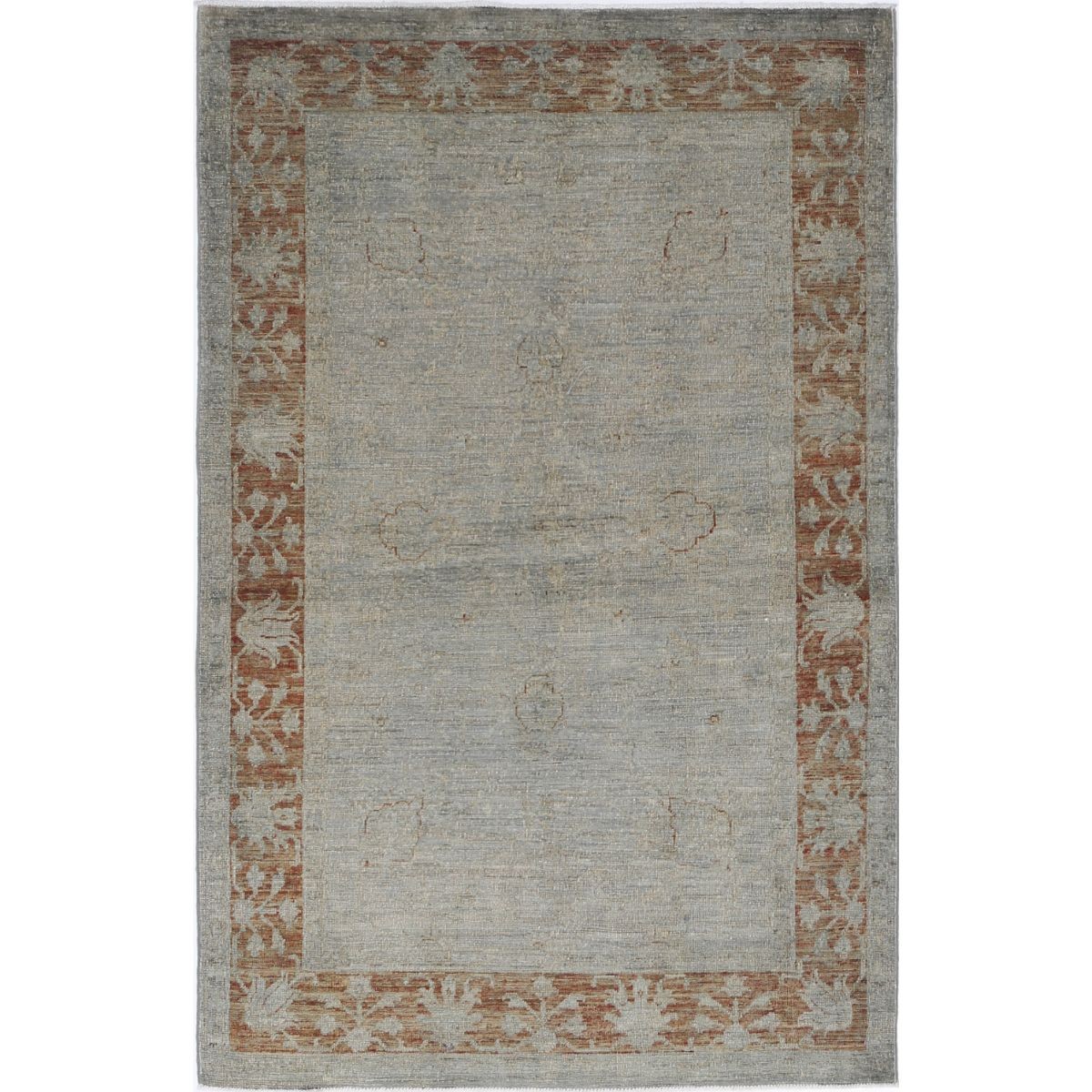 Overdye 4x6 Handmade Double Knotted Washable Wool Rug - Monochormatic