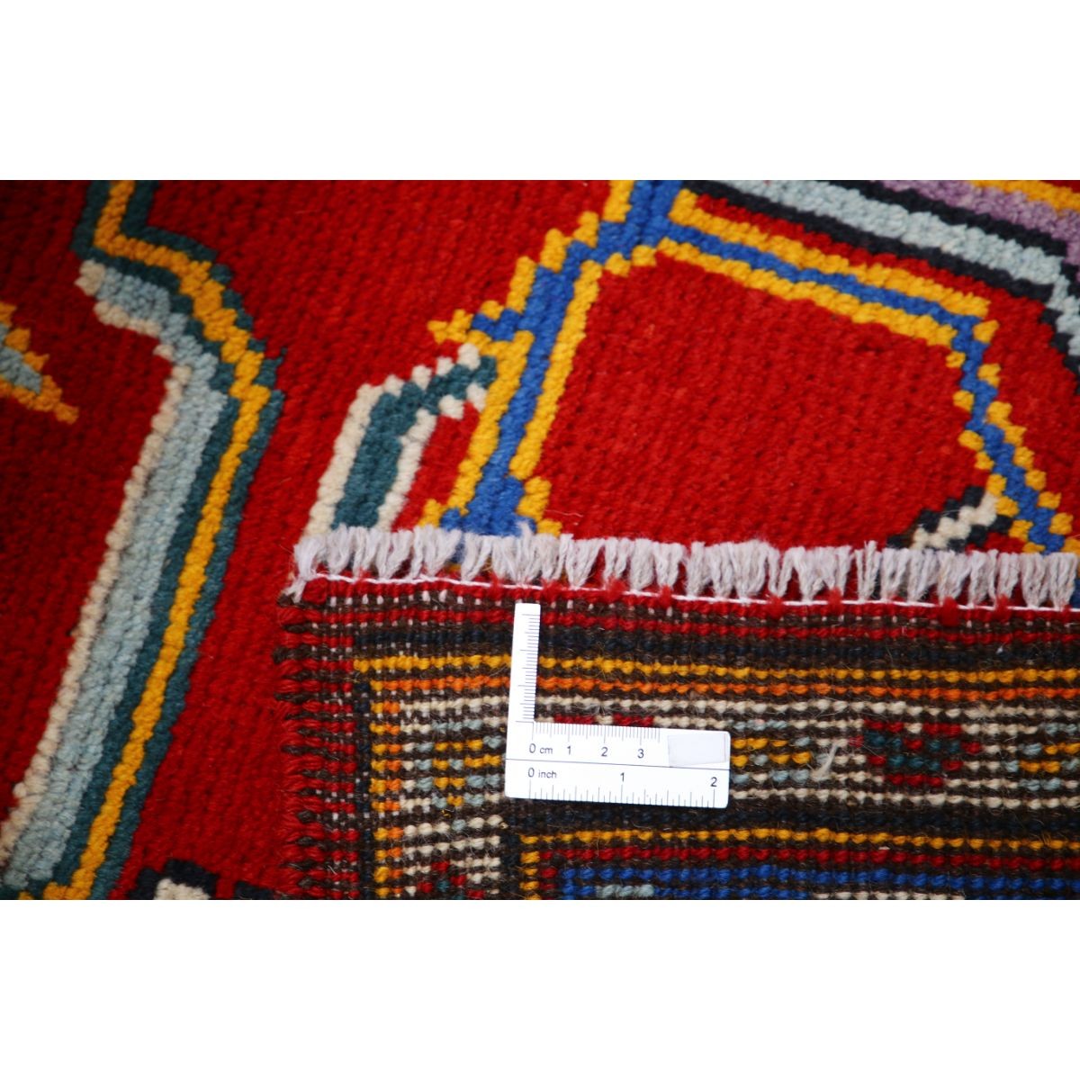 Revival 5x7 Handmade Double Knotted Washable Wool Rug - Colorful