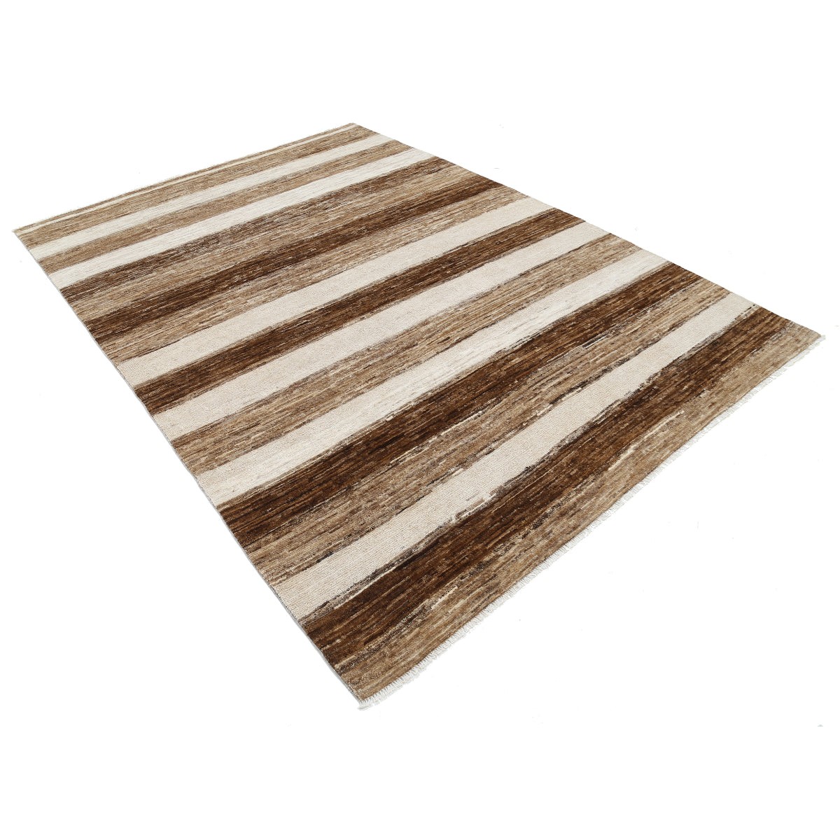 Modcar 6x9 Handmade Double Knotted Washable Wool Rug - Colorful