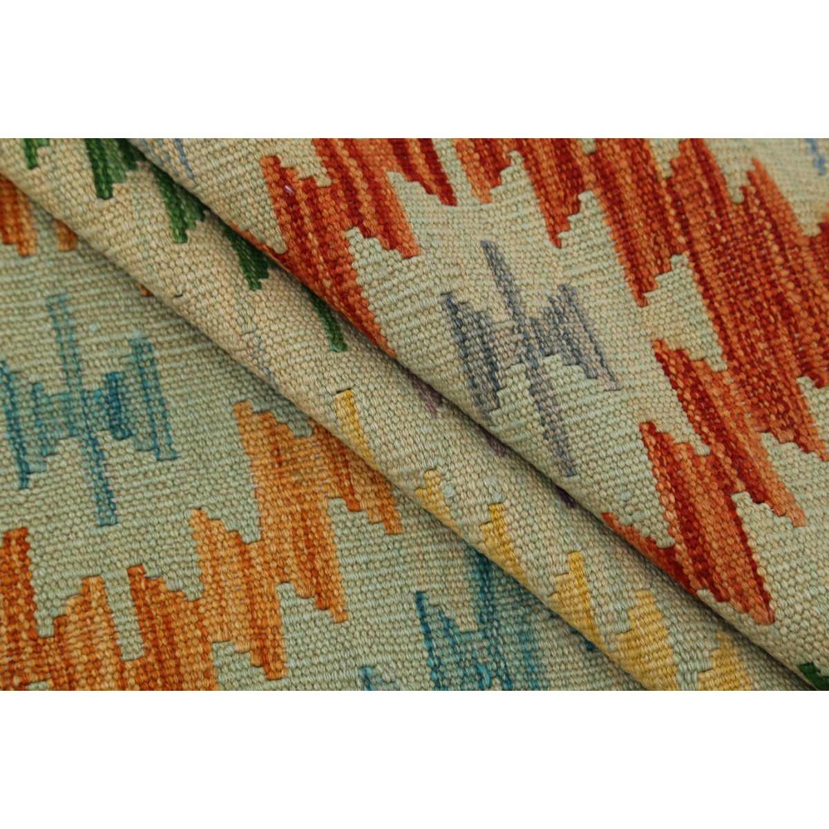 Maimana 6x8 Hand Woven Washable Wool Rug - Colorful