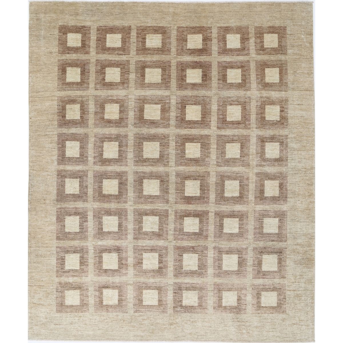 Modcar 8x10 Handmade Double Knotted Washable Wool Rug - Colorful