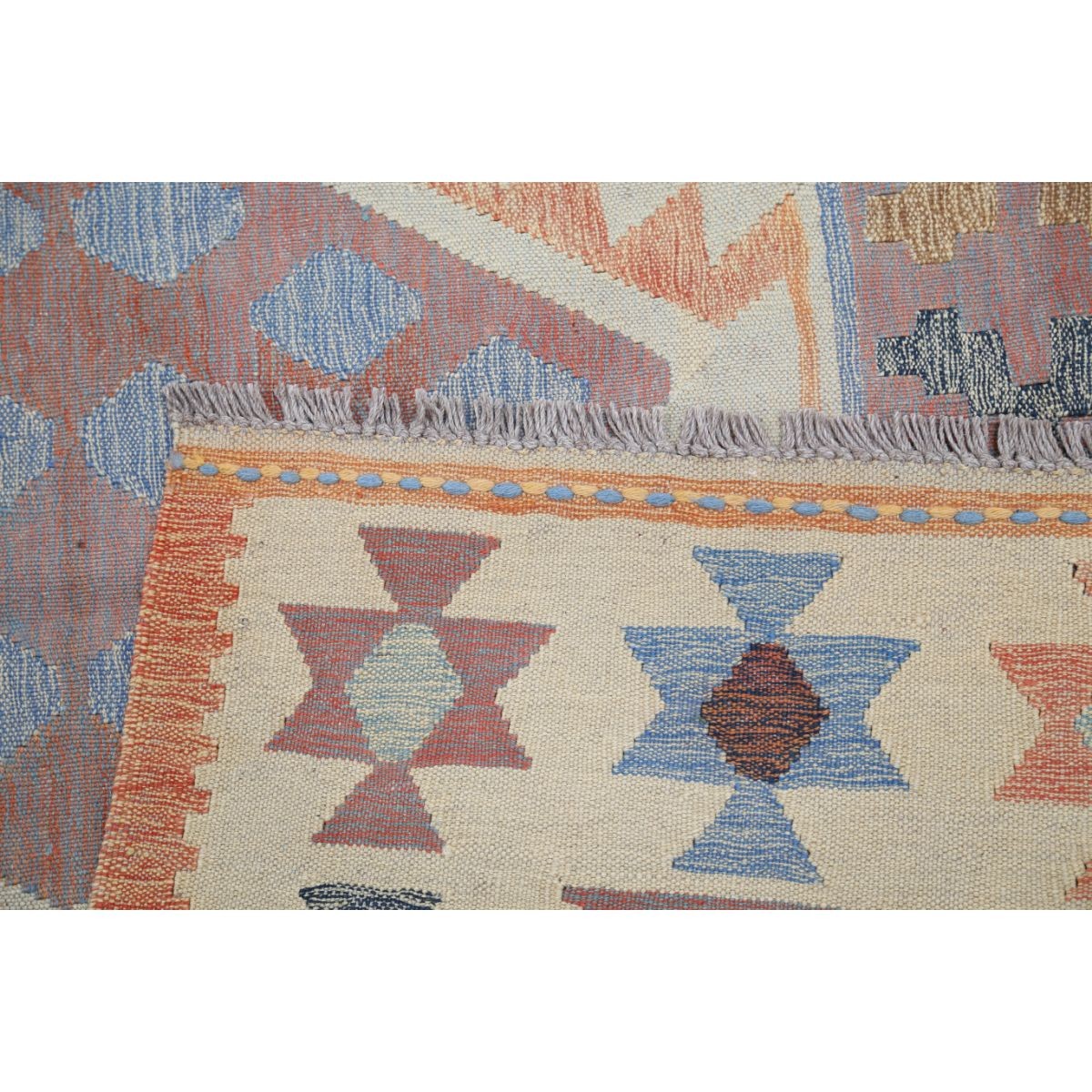 Kafkaas 5x7 Hand Woven Washable Wool Rug - Colorful