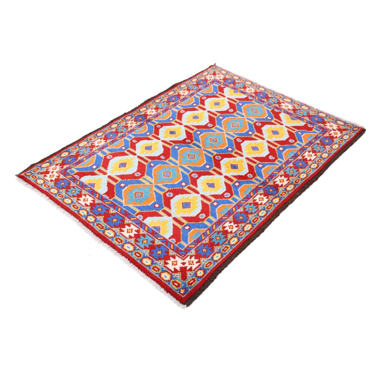 Revival 3x5 Handmade Double Knotted Washable Wool Rug - Colorful