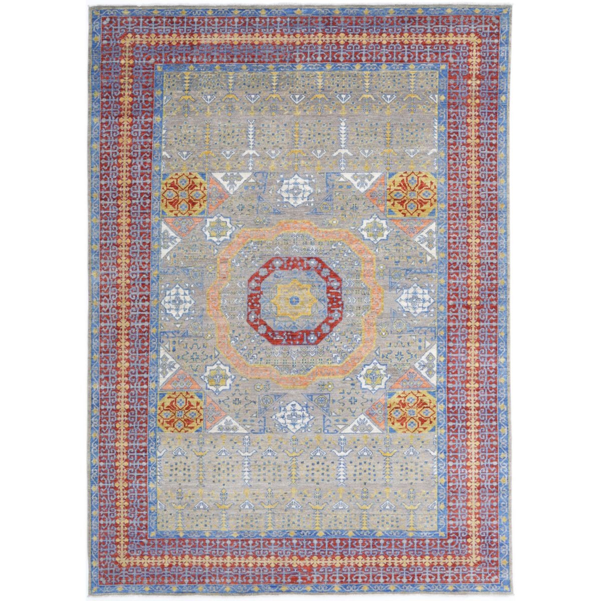 Revival 7x10 Handmade Double Knotted Washable Wool Rug - Colorful