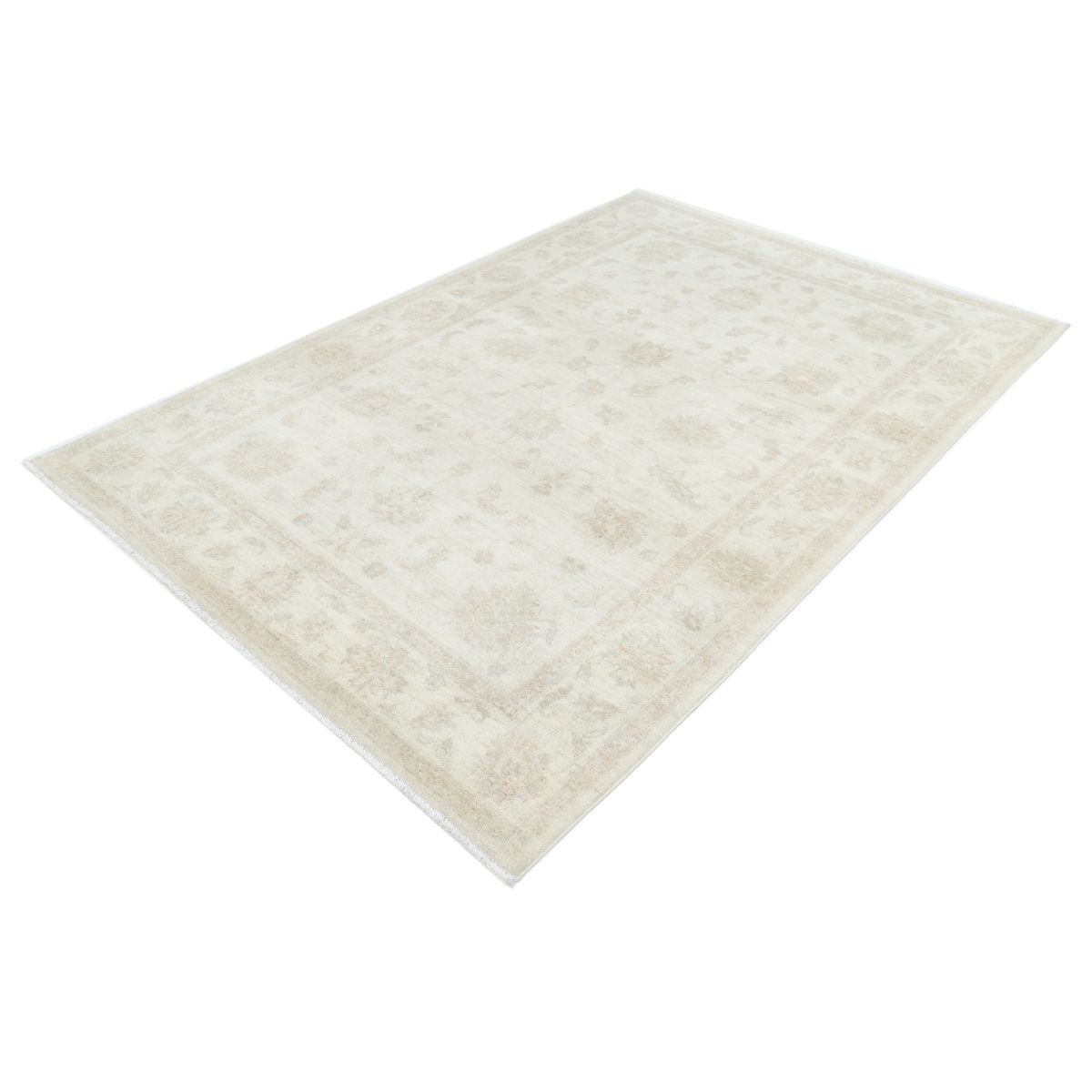Serenity 6x8 Handmade Double Knotted Washable Wool Rug - Soft Hues