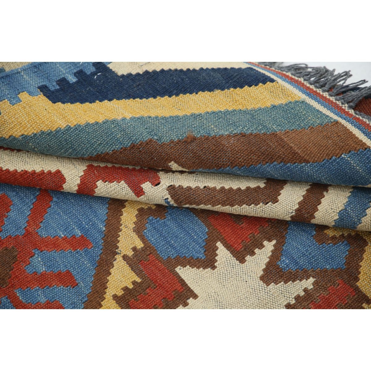 Kafkaas 5x7 Hand Woven Washable Wool Rug - Colorful