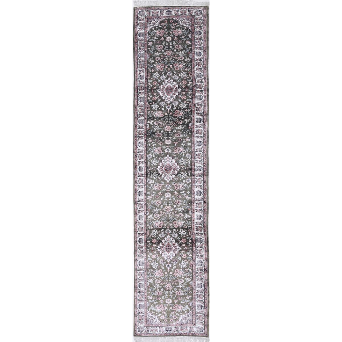 Legacy 3x14 Handmade Double Knotted Washable Art Silk Runner - Colorful