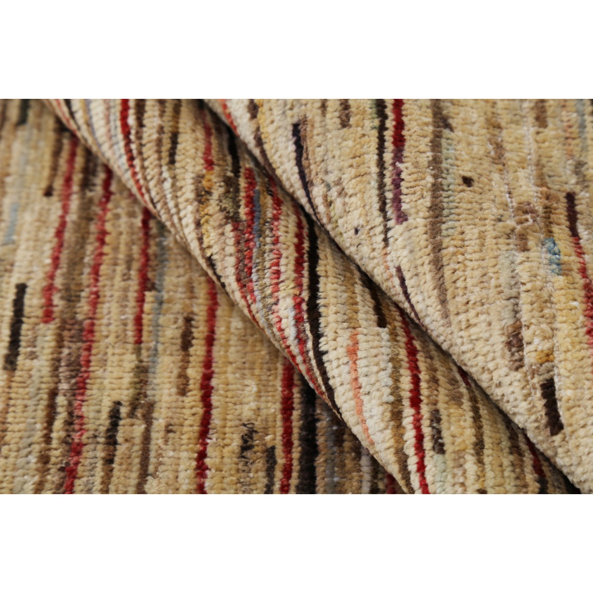 Modcar 6x8 Handmade Double Knotted Washable Wool Rug - Colorful