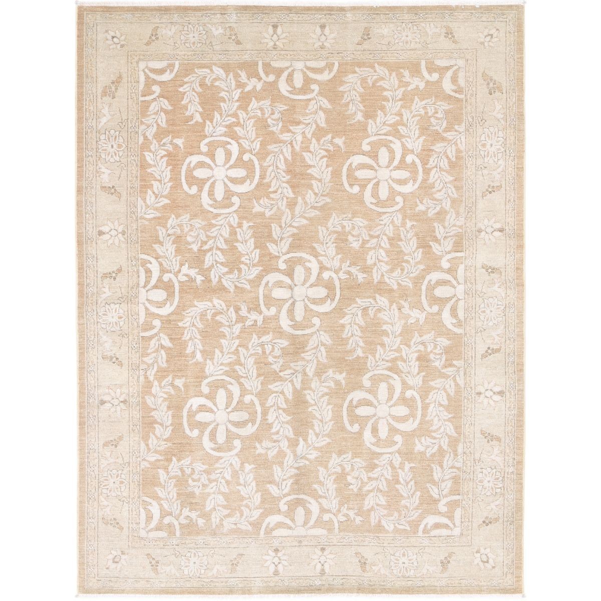 Serenity 4x6 Handmade Double Knotted Washable Wool Rug - Soft Hues