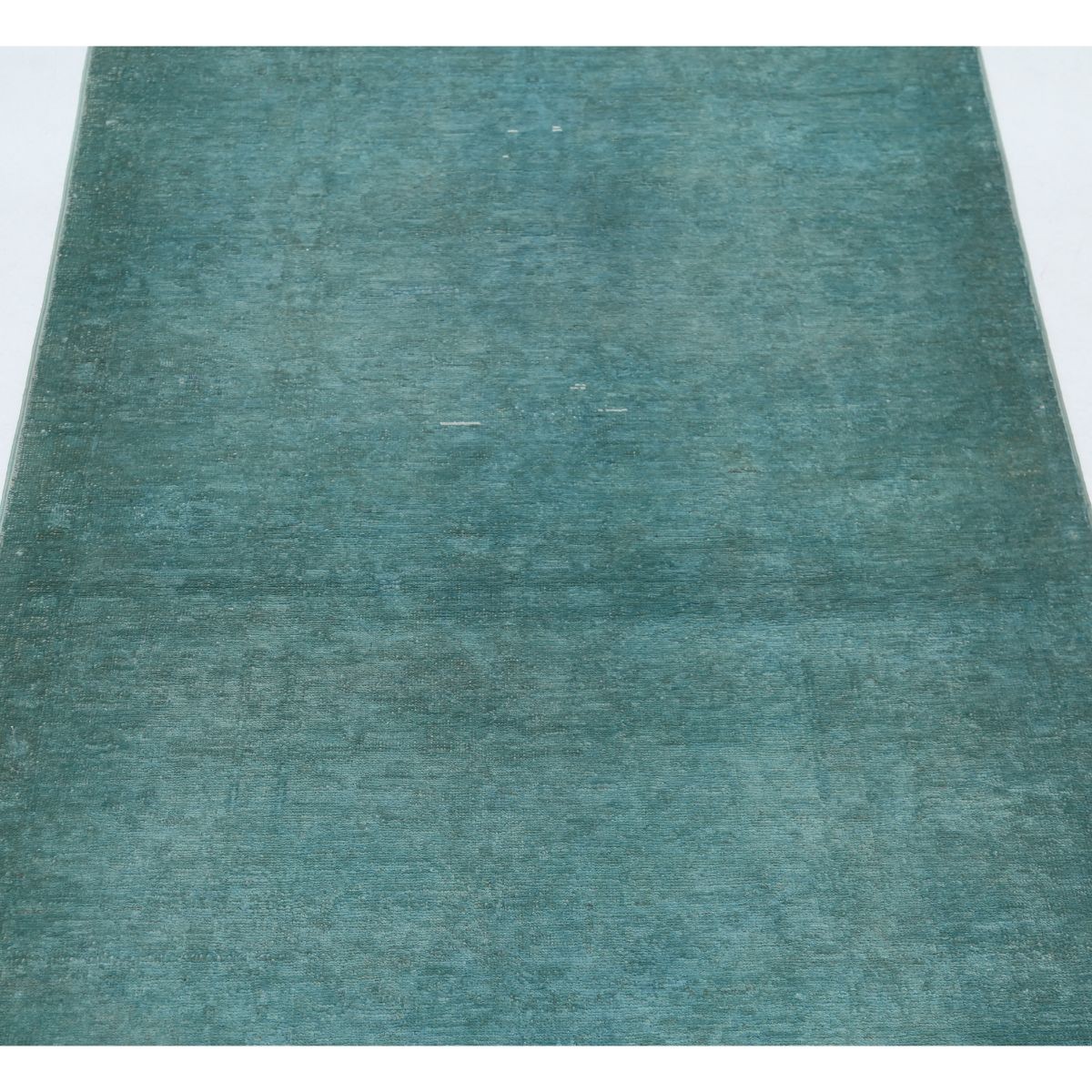 Fine 3x8 Handmade Double Knotted Washable Wool Runner - Monochormatic