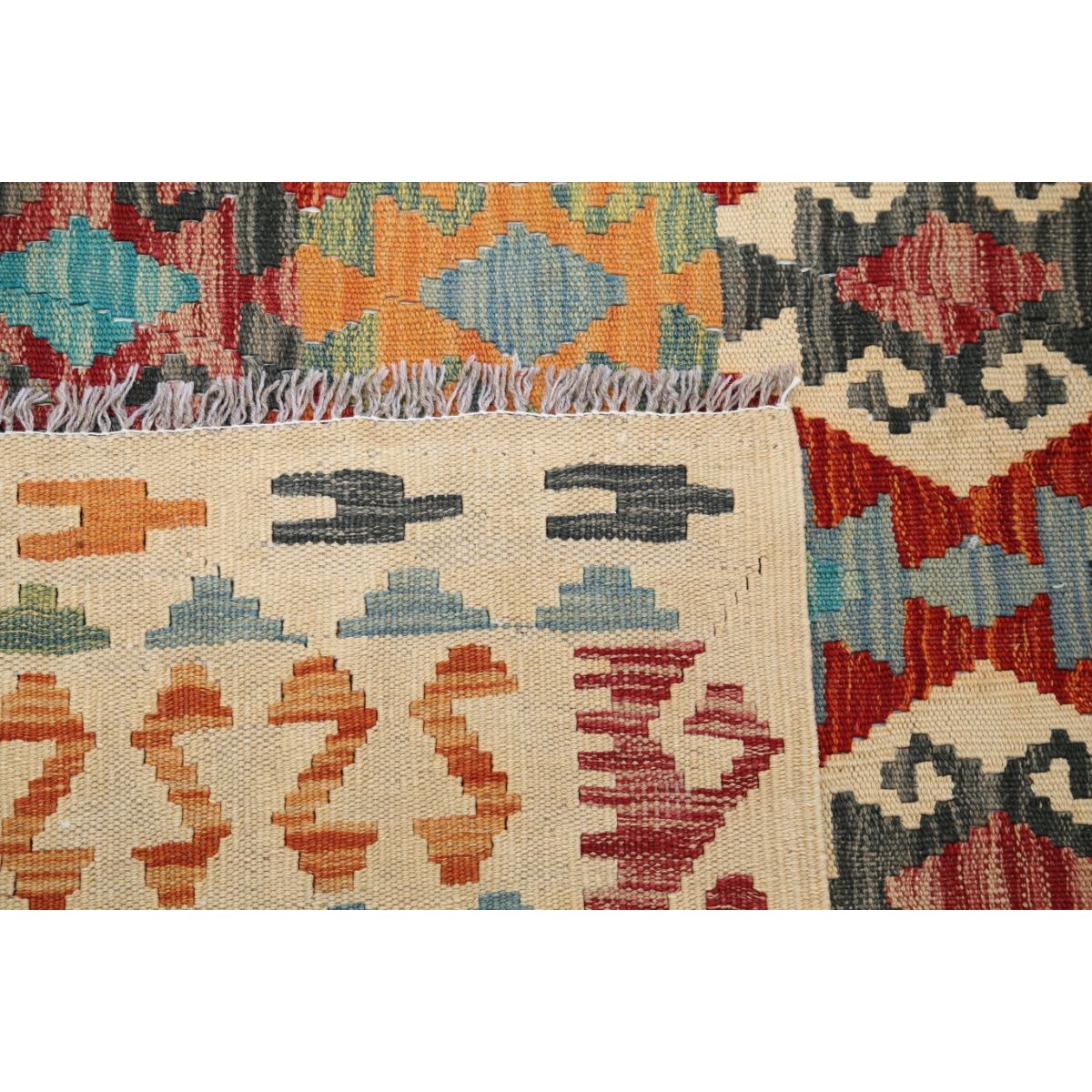 Maimana 6x10 Hand Woven Washable Wool Rug - Colorful
