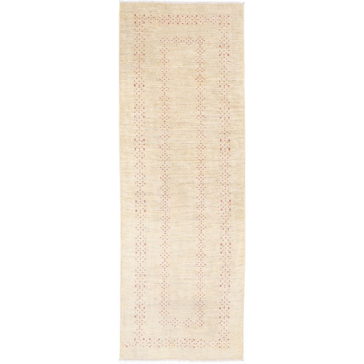 Modcar 3x9 Handmade Double Knotted Washable Wool Runner - Colorful