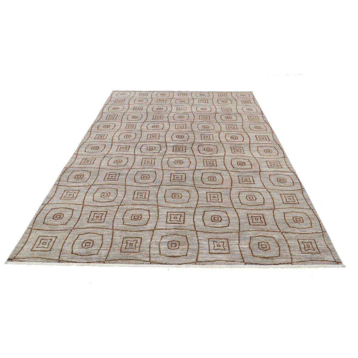 Modcar 7x10 Handmade Double Knotted Washable Wool Rug - Colorful