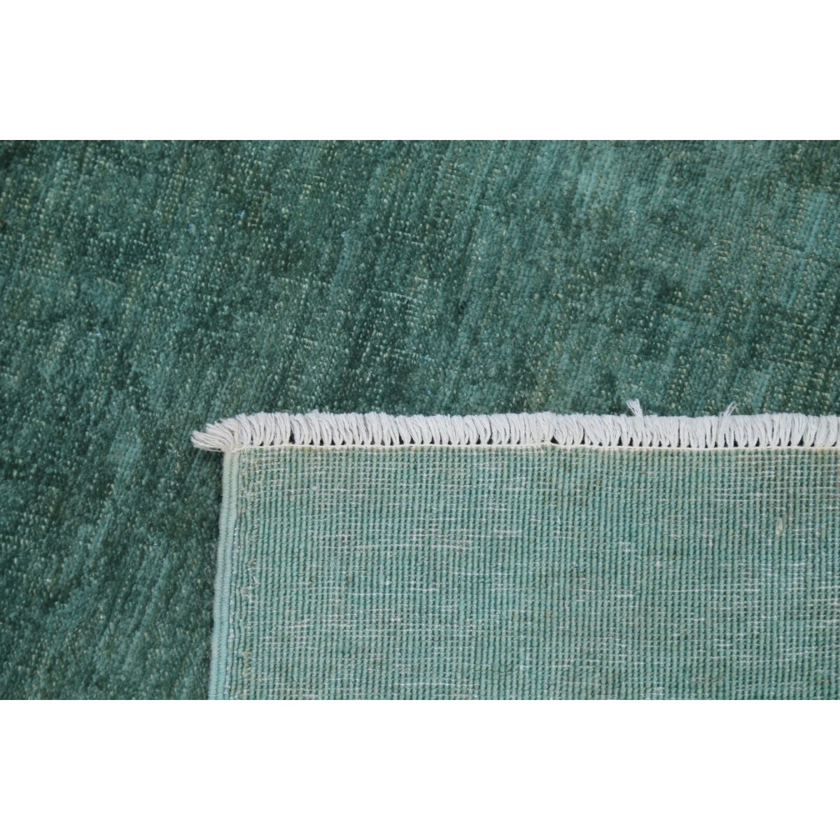 Overdye 2x10 Handmade Double Knotted Washable Wool Runner - Monochormatic