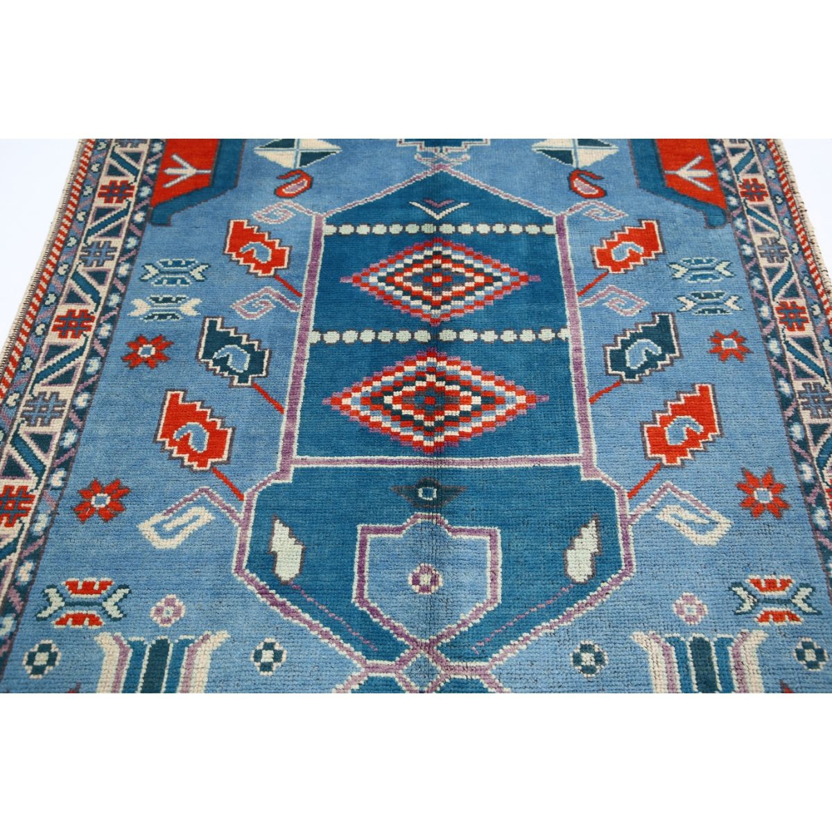 Revival 5x6 Handmade Double Knotted Washable Wool Rug - Colorful