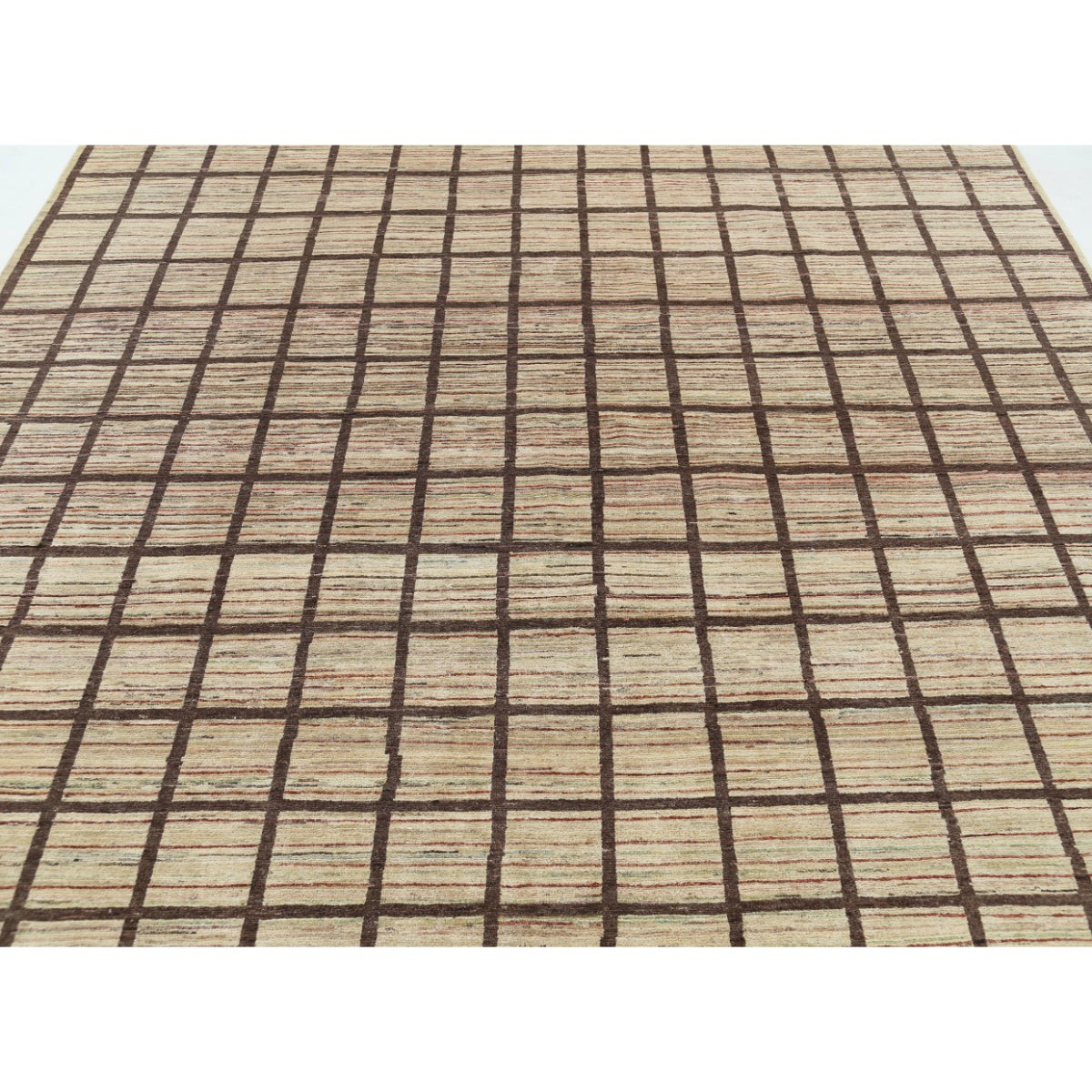 Modcar 8x10 Handmade Double Knotted Washable Wool Rug - Colorful