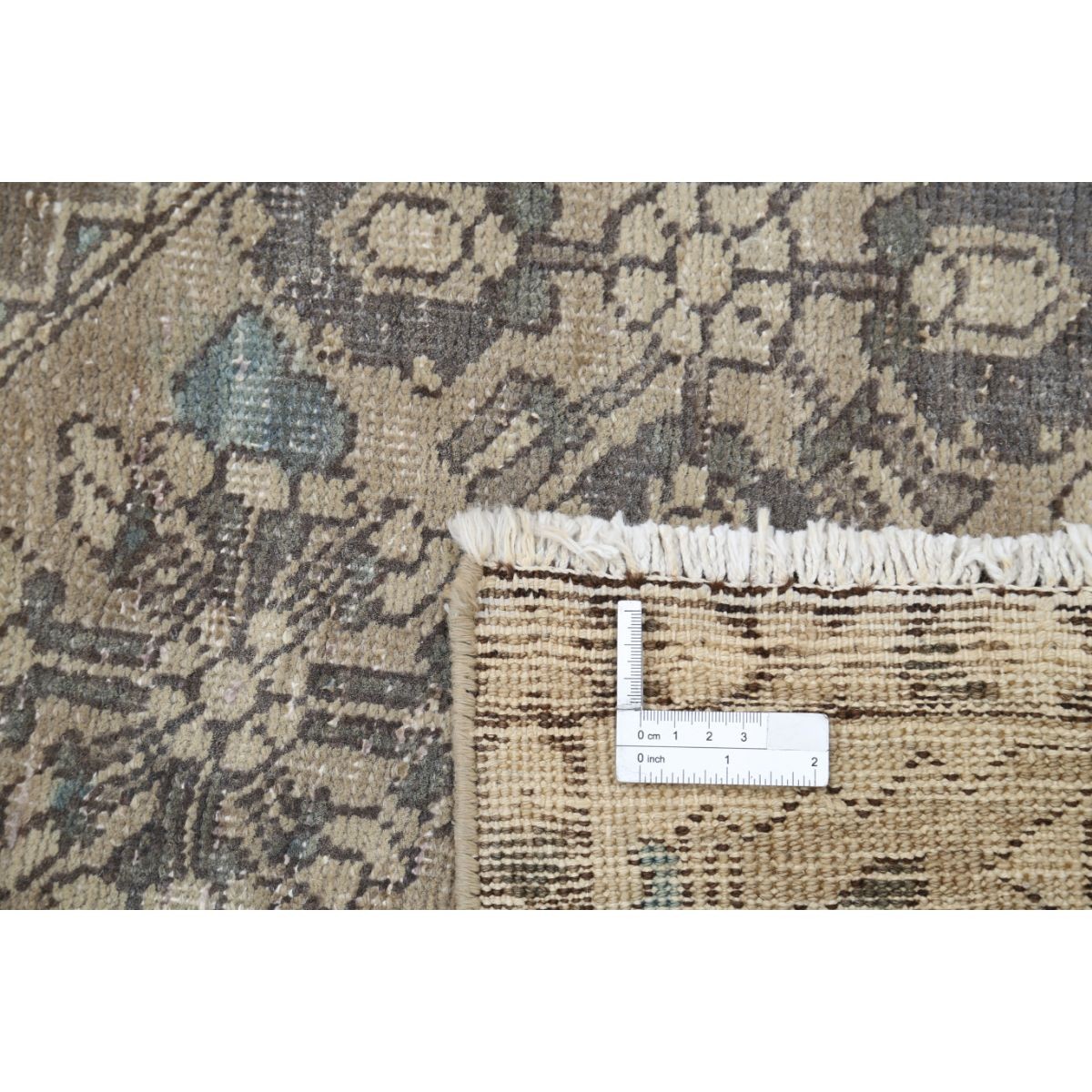 Vintage 7x10 Handmade Double Knotted Washable Wool Rug - Soft Hues