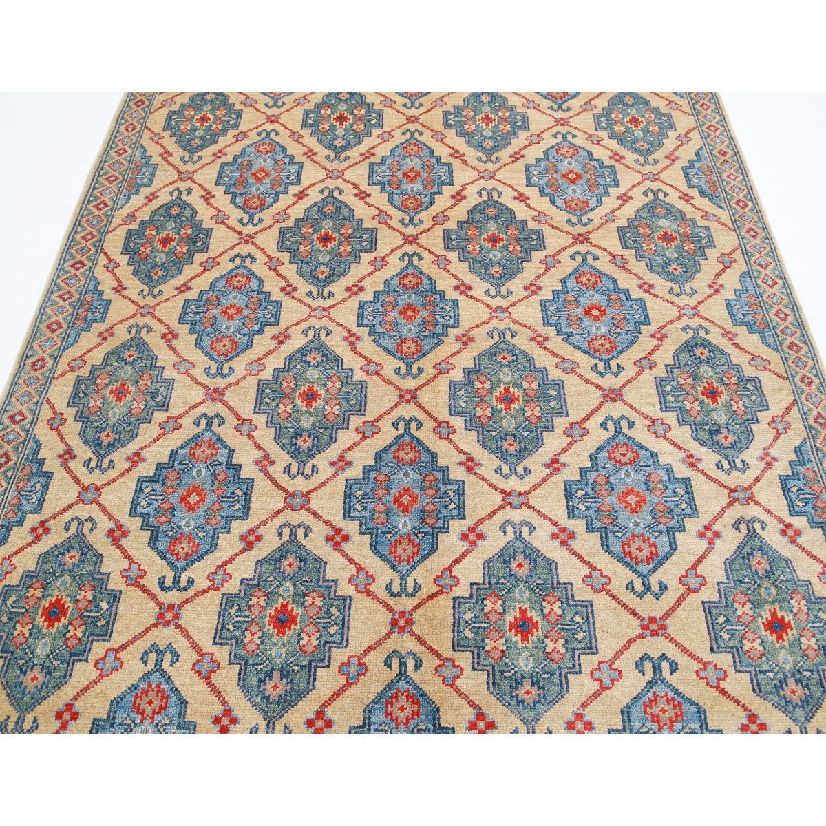 Revival 6x9 Handmade Double Knotted Washable Wool Rug - Colorful
